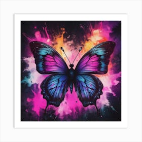 Butterfly Painting 298 Art Print