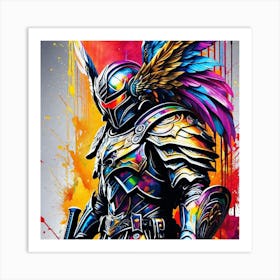 Knight With Wings Art Print