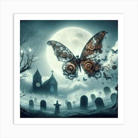 Ghostly Butterfly Art Print