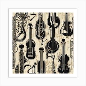 Musical Instruments 1 Art Print