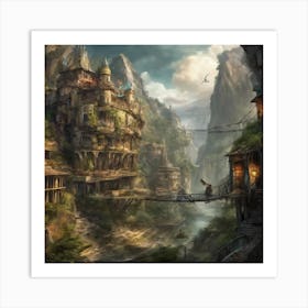 Fantasy City 65 Art Print