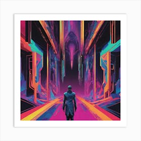 Futuristic Art 5 Art Print