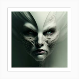 Alien Face 1 Art Print