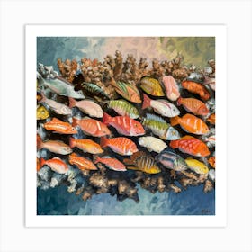 Many Fishes Art Print