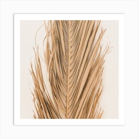 Dried Leaf Square Art Print