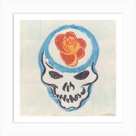Grateful Dead Skull Art Print