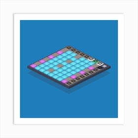 Music Equipment Controller Studio Button Blue Keyboard 1 Art Print