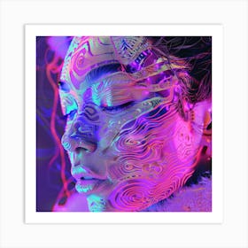 Psychedelic Portrait Art Print