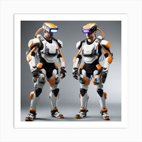 Two Futuristic Men Art Print