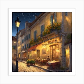 Night In France Art Print