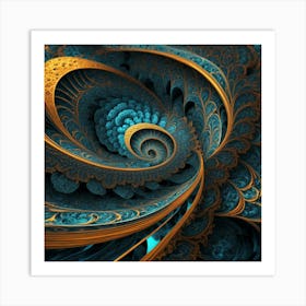 Fractal Patterns art print 2... Art Print