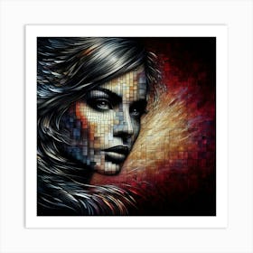 A mysterious woman 8 Art Print