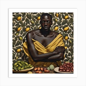 'The Man With The Fruit' Art Print