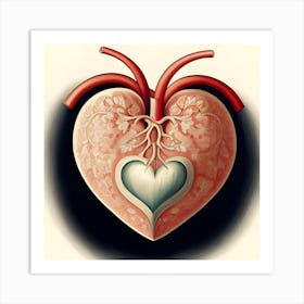 Premium heart Art Print