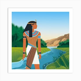 An Illustration Of An Ancient Egyptian Q Lnler5x0s0g4meyazorzkg 1adxmy0ptda2e4xc9qzasg Art Print