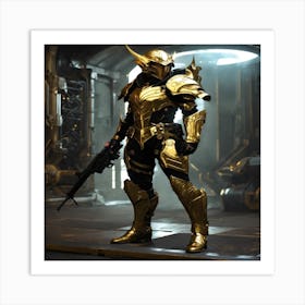 Golden Armor Art Print