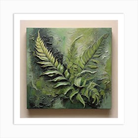 Green fern 1 Art Print