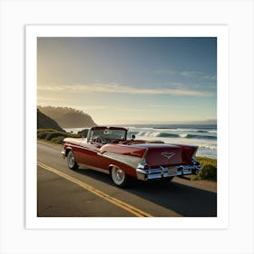 Chevrolet Bel Air Convertible Art Print