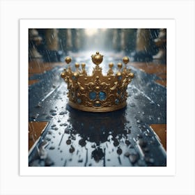 Crown In The Rain Art Print