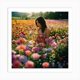 Field Of Flowers Art Print