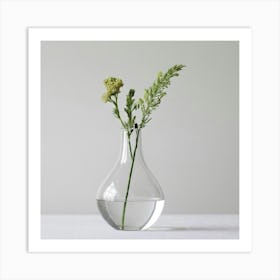 Small Vase With Flowers Art Print