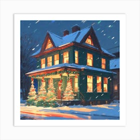 Christmas House 31 Art Print