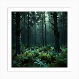 Dark Forest 119 Art Print