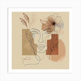 A woman's face 15 Art Print