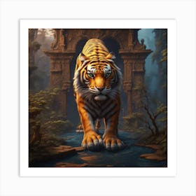 Tiger In The Forest Poster