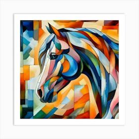 Abstract Horse Painting 3 Art Print