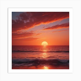 Sunset Stock Videos & Royalty-Free Footage Art Print