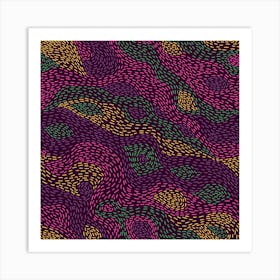 Colorful Abstract Seamless Pattern Art Print