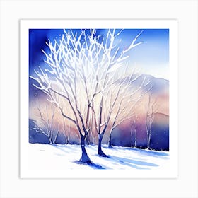 Winter Trees 2 Art Print
