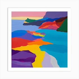 Abstract Travel Collection Virgin Islands Us 2 Art Print
