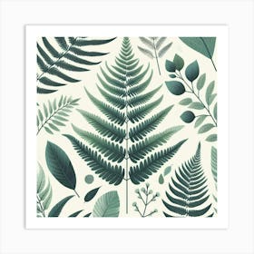 Fern Leaves 17 Art Print