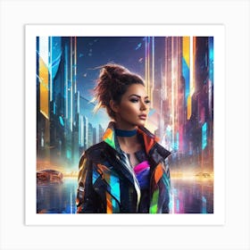 Futuristic Cityscape 81 Art Print