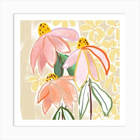 Flowers Sonnenhut F Art Print