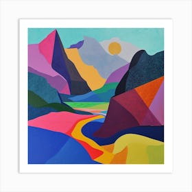 Abstract Travel Collection Nepal 3 Art Print