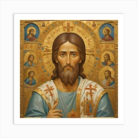 Christ Pantocrator: Icon of Divine Majesty Art Print