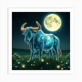 Bull Zodiac Sign 5 Art Print