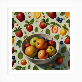 Gardener Summer Fruits Art Print 3 Art Print