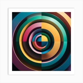 Abstract Circle Art Print