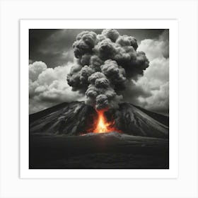 Lava Eruption Art Print