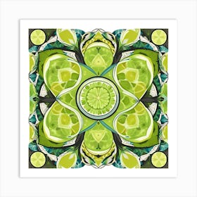 Lime Slice Canvas Print Art Print