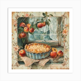 Peach Cobbler 1 Art Print