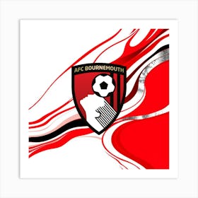 A.F.C. Bournemouth Logo Wall Arts Art Print