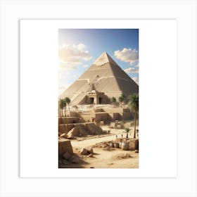 Pyramids Of Giza Art Print