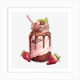 Chocolate Milkshake 4 Art Print