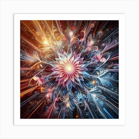 Psychedelic Flower Art Print