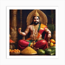 king mahabali illustration art 7 Art Print